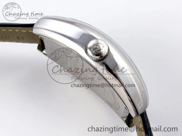 Crazy Hours SS TWF Best Edition Blue Dial on Blue Leather Strap A23J Efficient 6491