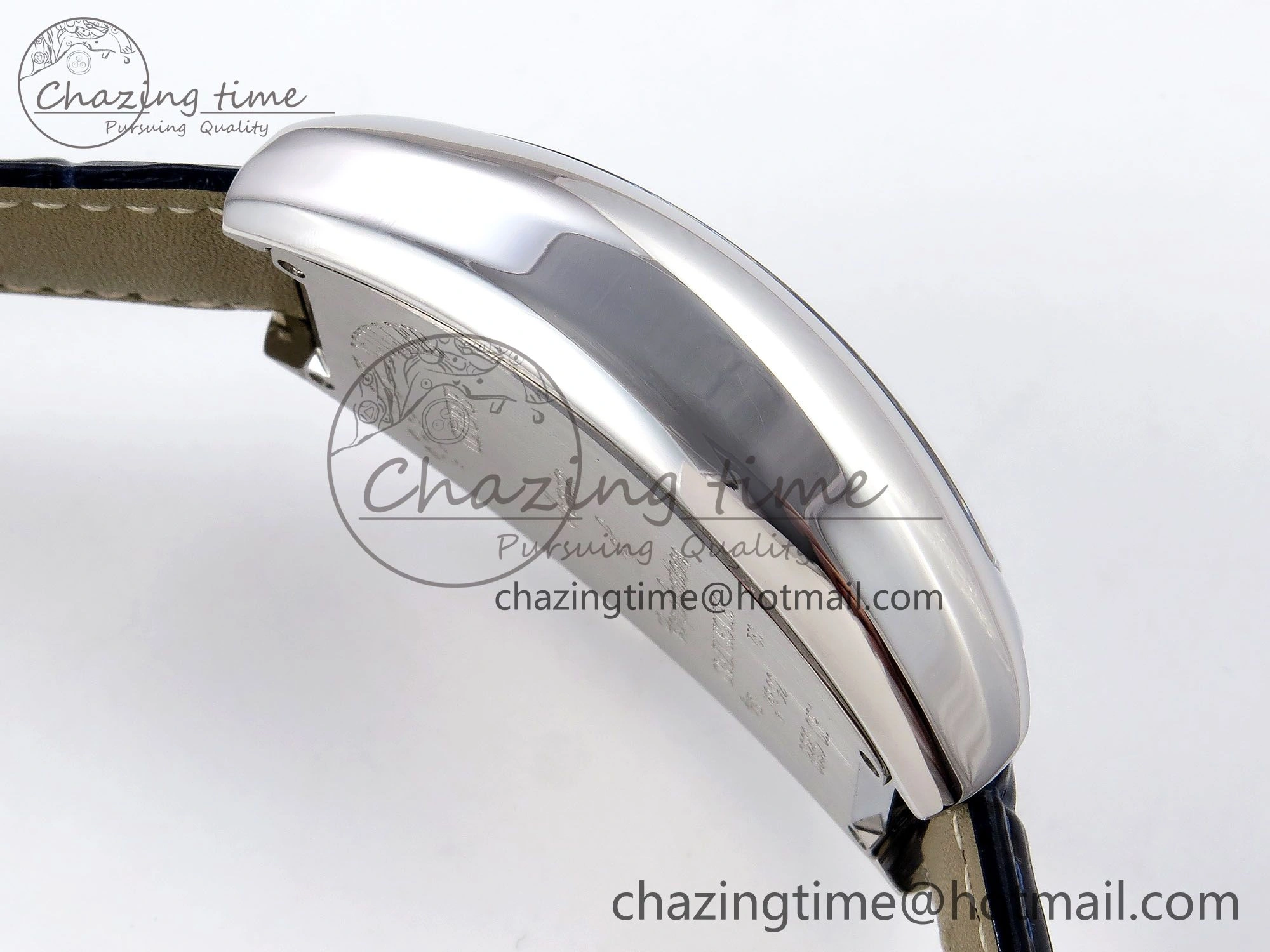 Crazy Hours SS TWF Best Edition Blue Dial on Blue Leather Strap A23J Efficient 6491