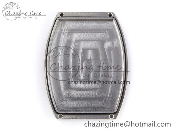 Neat Crazy Hours SS TWF Best Edition Gray Dial Diamonds Bezel on Black Leather Strap A23J 6490