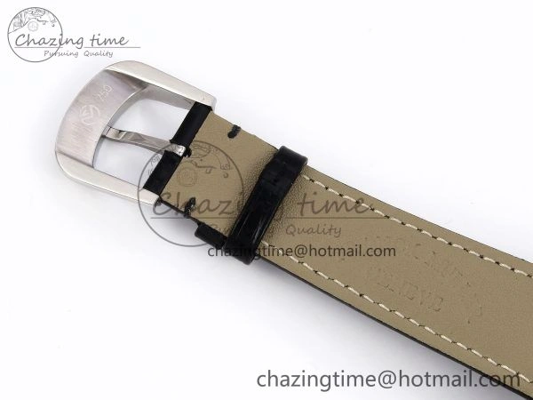 Neat Crazy Hours SS TWF Best Edition Gray Dial Diamonds Bezel on Black Leather Strap A23J 6490
