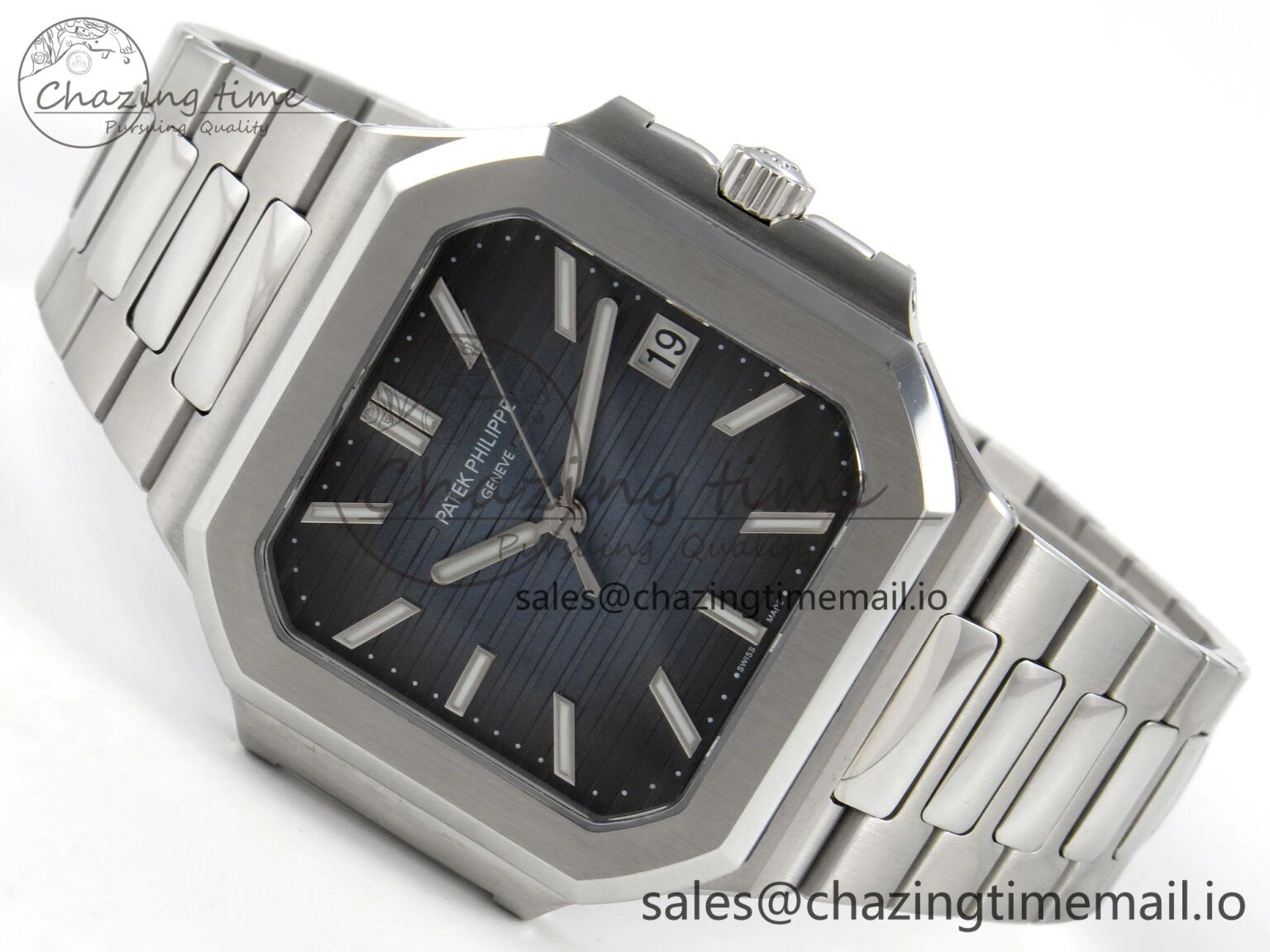 SportInspired Cubitus 5821 SS PPF Best Edition Blue Dial on SS Bracelet A 8631
