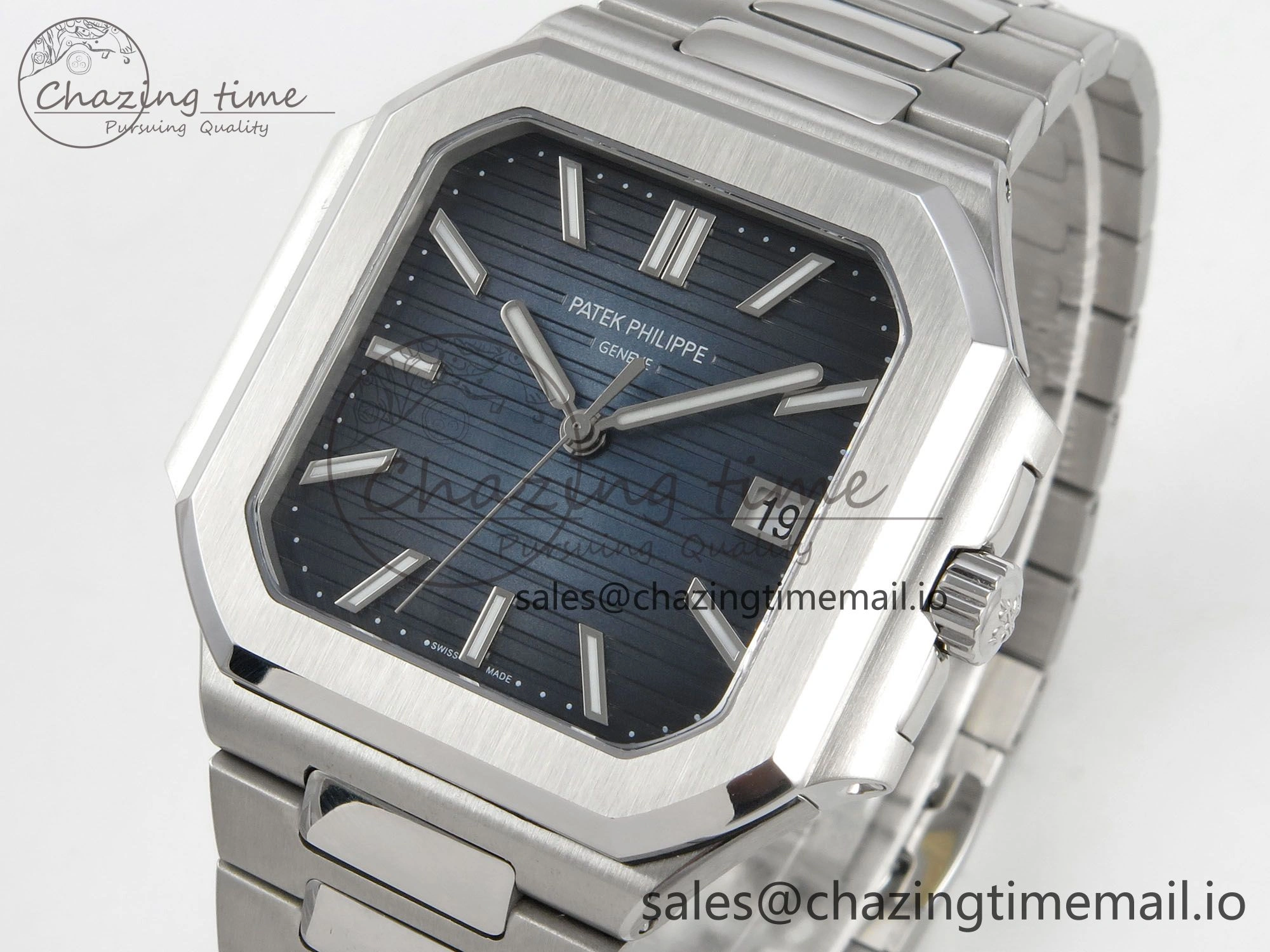 SportInspired Cubitus 5821 SS PPF Best Edition Blue Dial on SS Bracelet A 8631