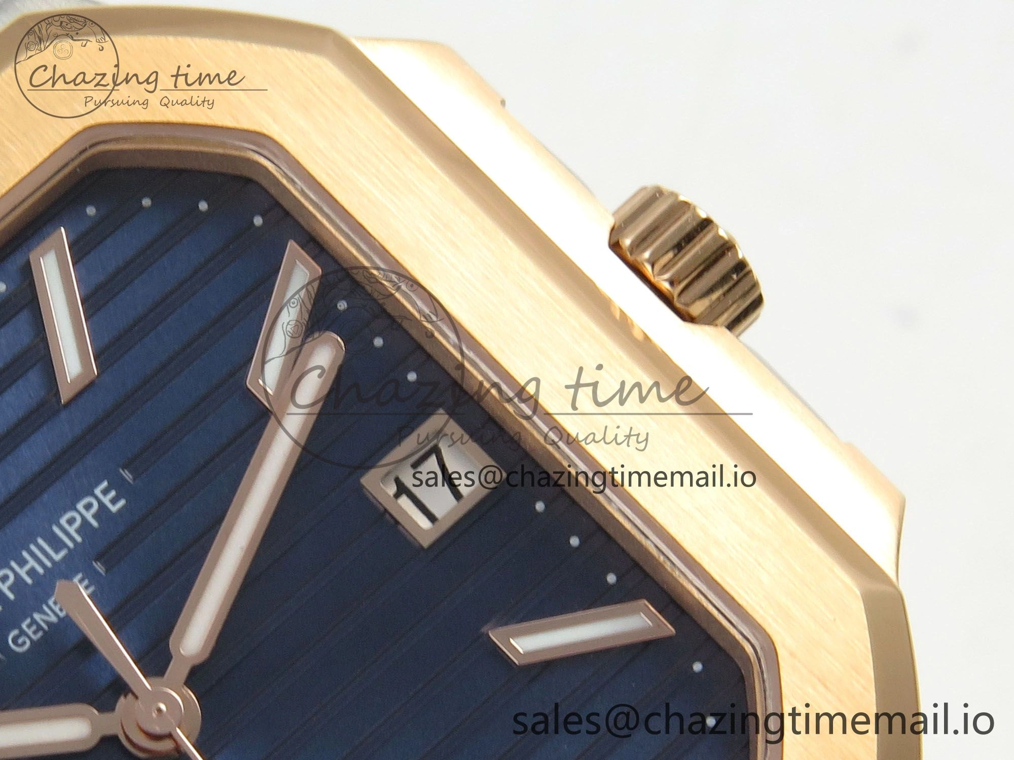 Stretchable Cubitus 5821 SS PPF Best Edition Blue Dial on SS YG Bracelet A 8628