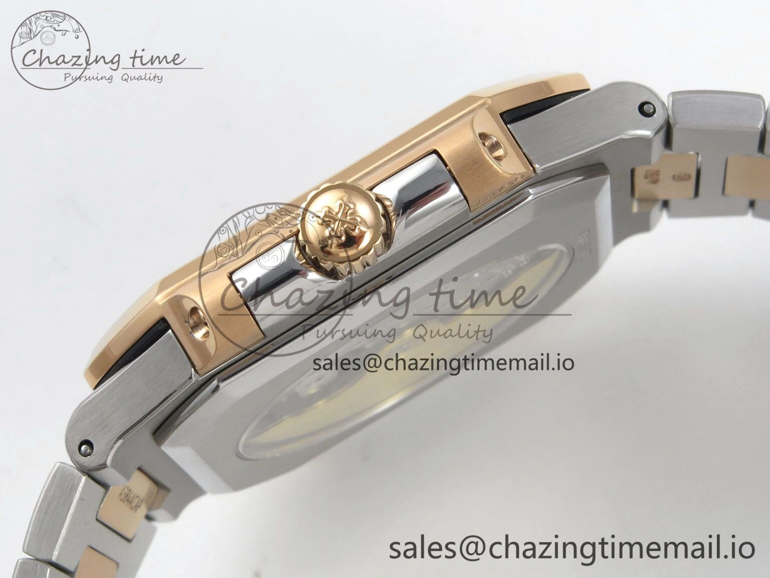 Stretchable Cubitus 5821 SS PPF Best Edition Blue Dial on SS YG Bracelet A 8628
