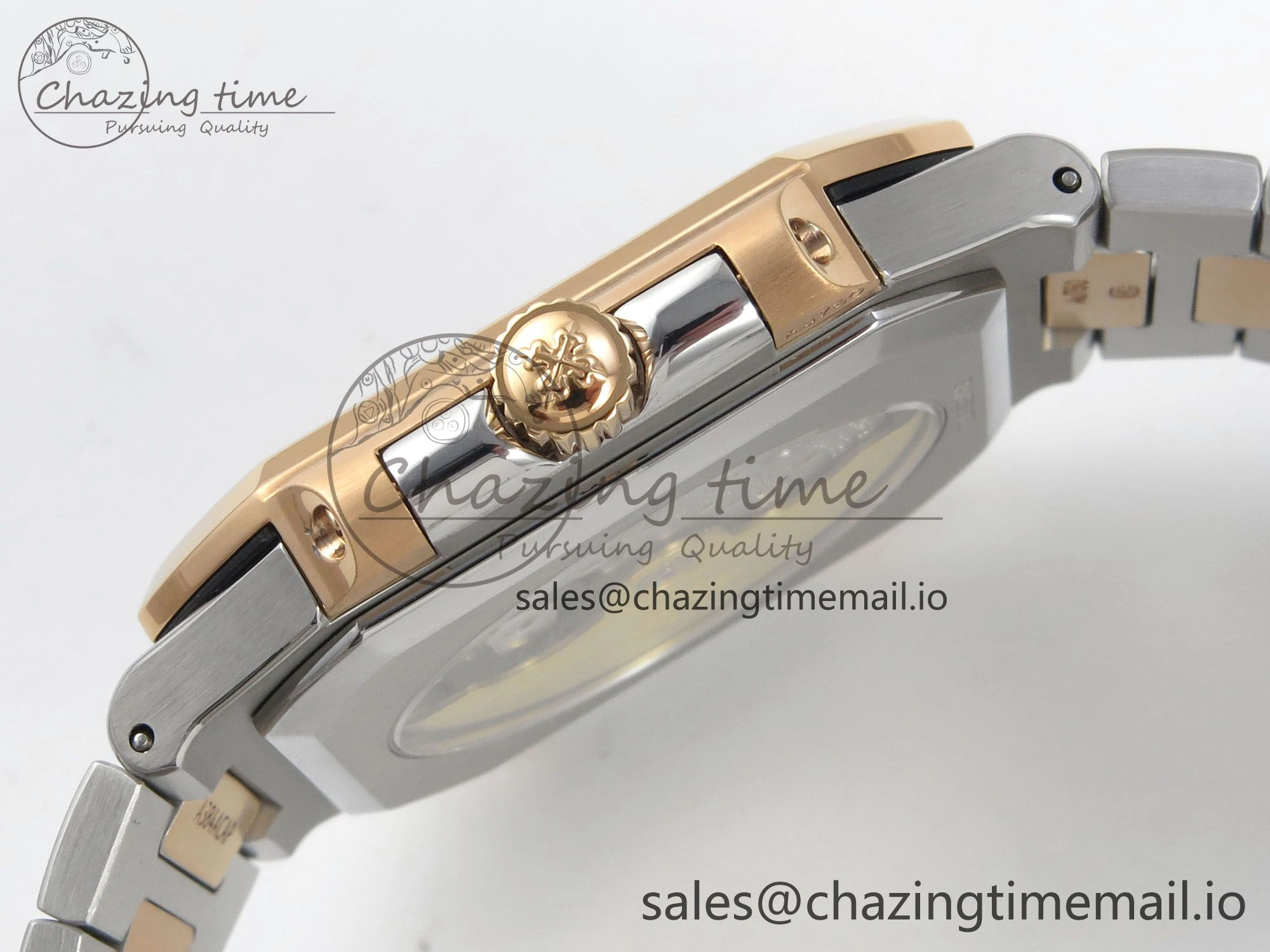 Stretchable Cubitus 5821 SS PPF Best Edition Blue Dial on SS YG Bracelet A 8628