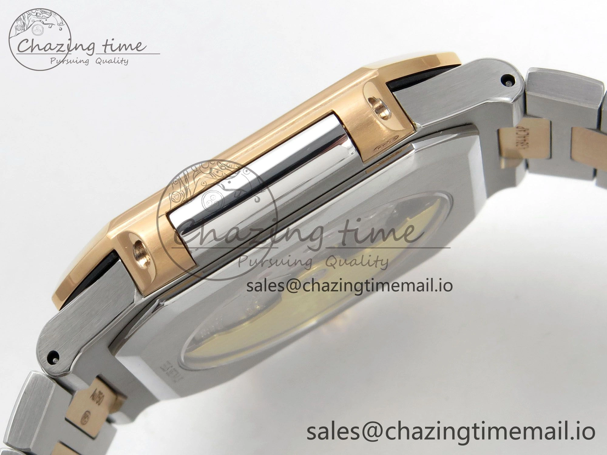 Stretchable Cubitus 5821 SS PPF Best Edition Blue Dial on SS YG Bracelet A 8628