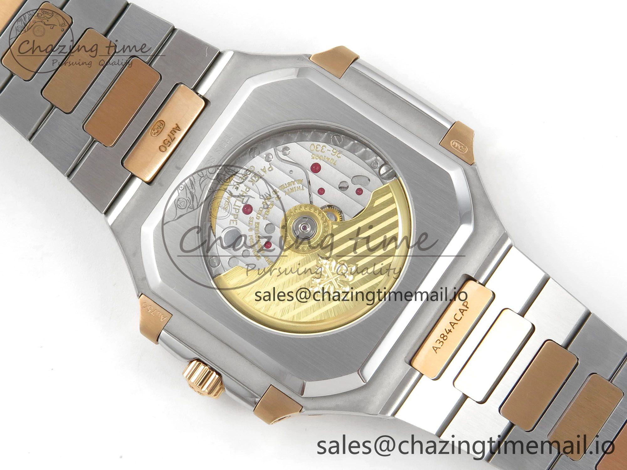 Stretchable Cubitus 5821 SS PPF Best Edition Blue Dial on SS YG Bracelet A 8628