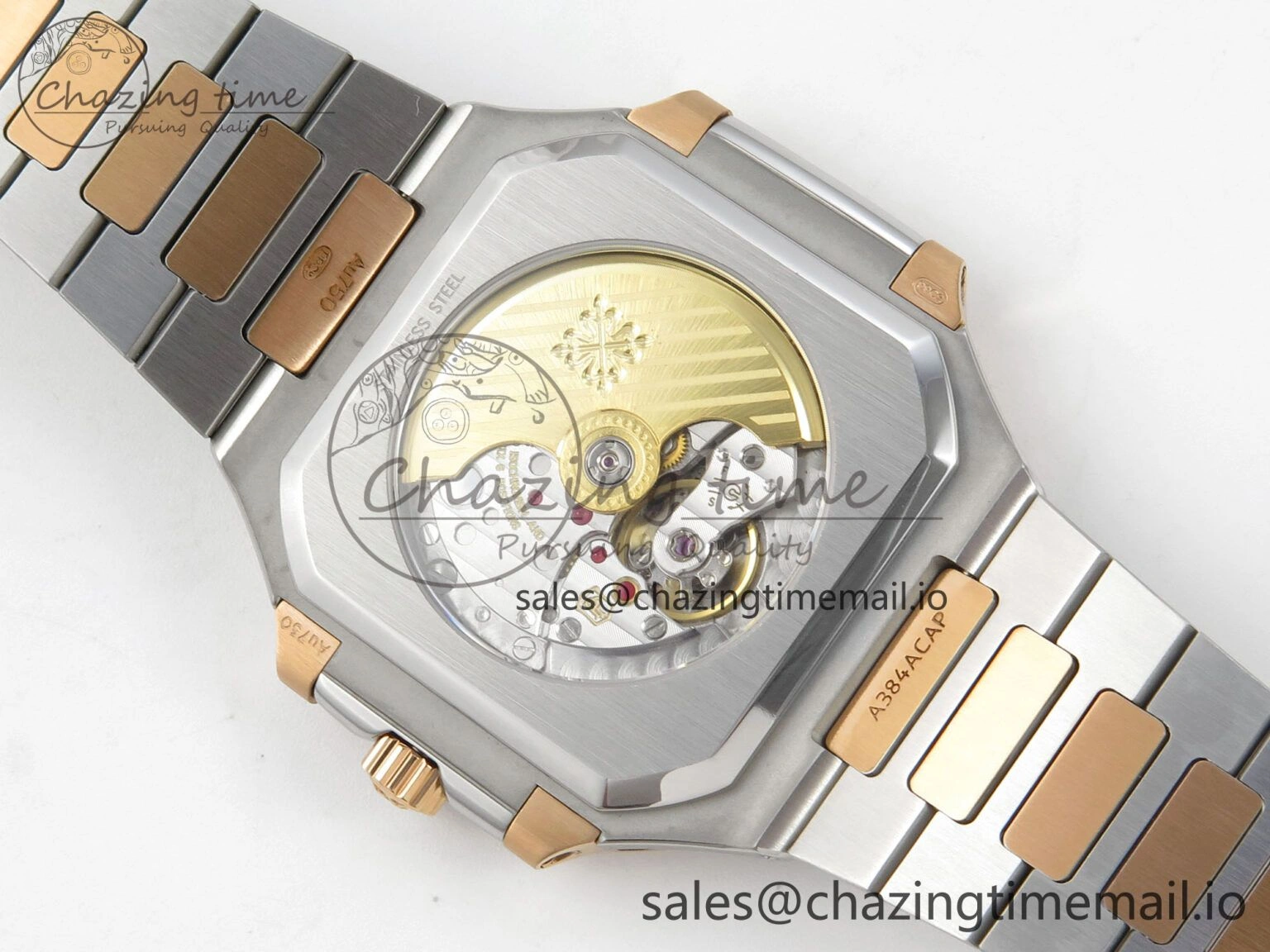 Stretchable Cubitus 5821 SS PPF Best Edition Blue Dial on SS YG Bracelet A 8628