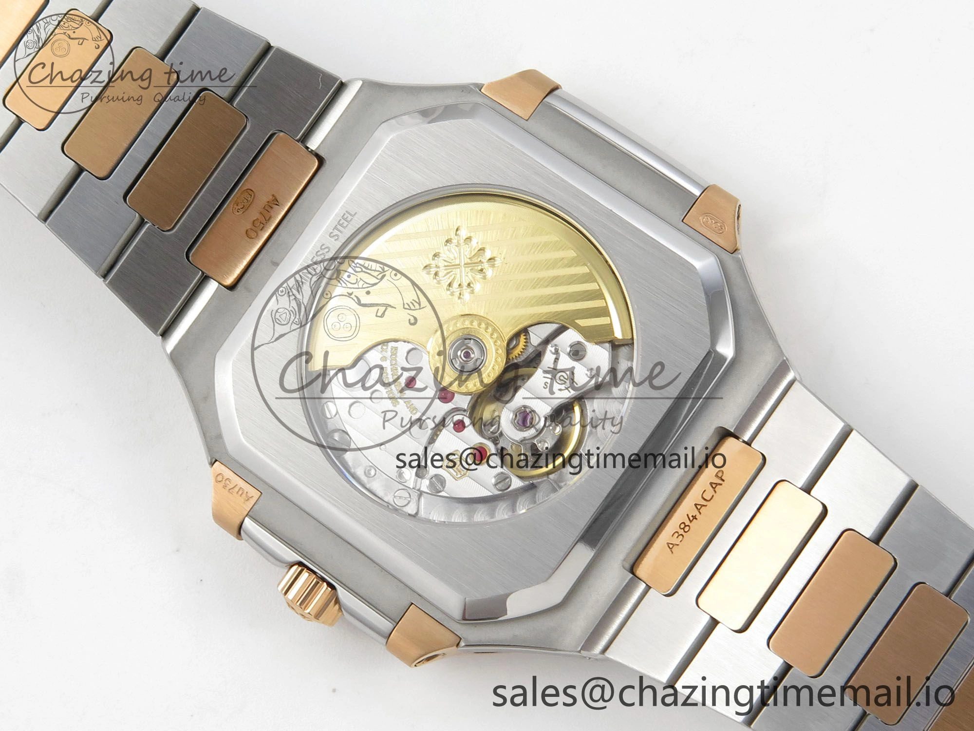 Stretchable Cubitus 5821 SS PPF Best Edition Blue Dial on SS YG Bracelet A 8628