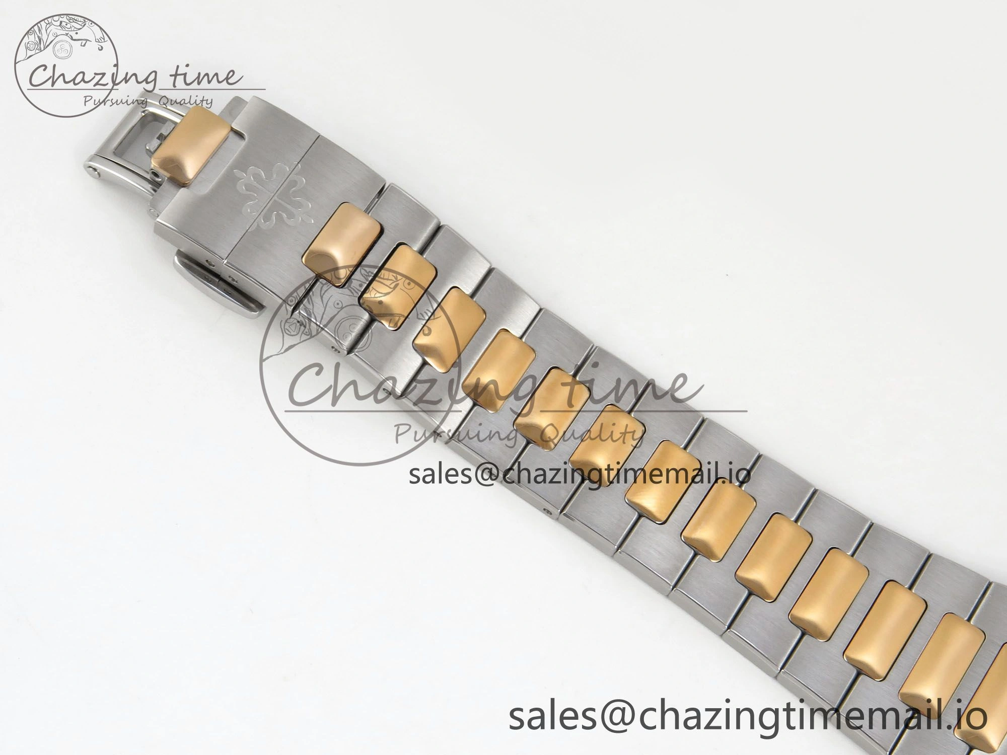 Stretchable Cubitus 5821 SS PPF Best Edition Blue Dial on SS YG Bracelet A 8628