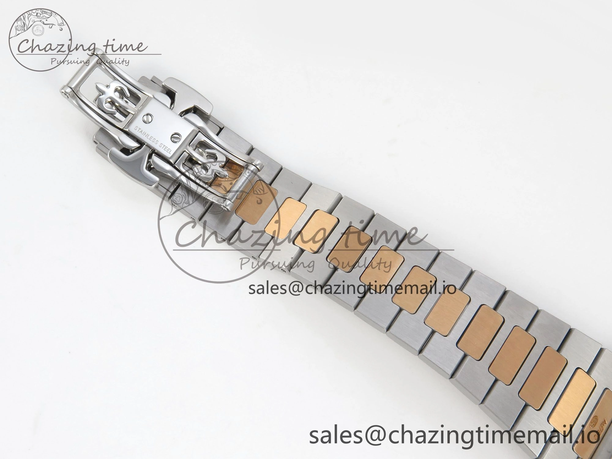 Stretchable Cubitus 5821 SS PPF Best Edition Blue Dial on SS YG Bracelet A 8628
