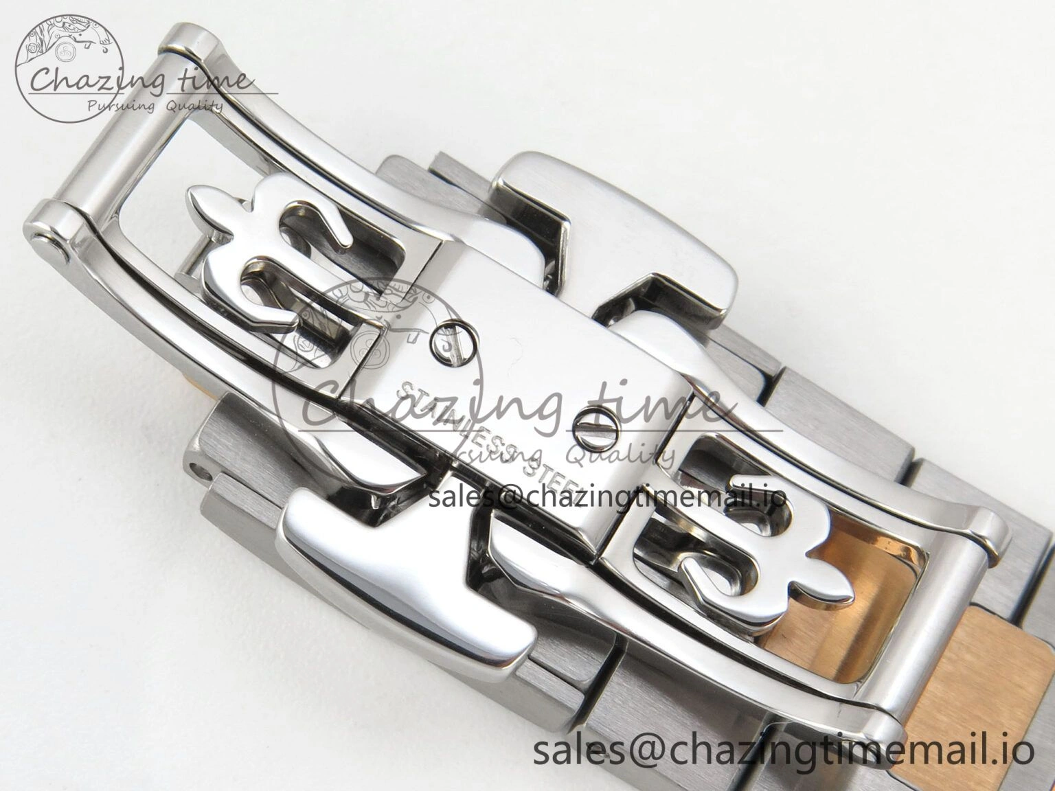Stretchable Cubitus 5821 SS PPF Best Edition Blue Dial on SS YG Bracelet A 8628