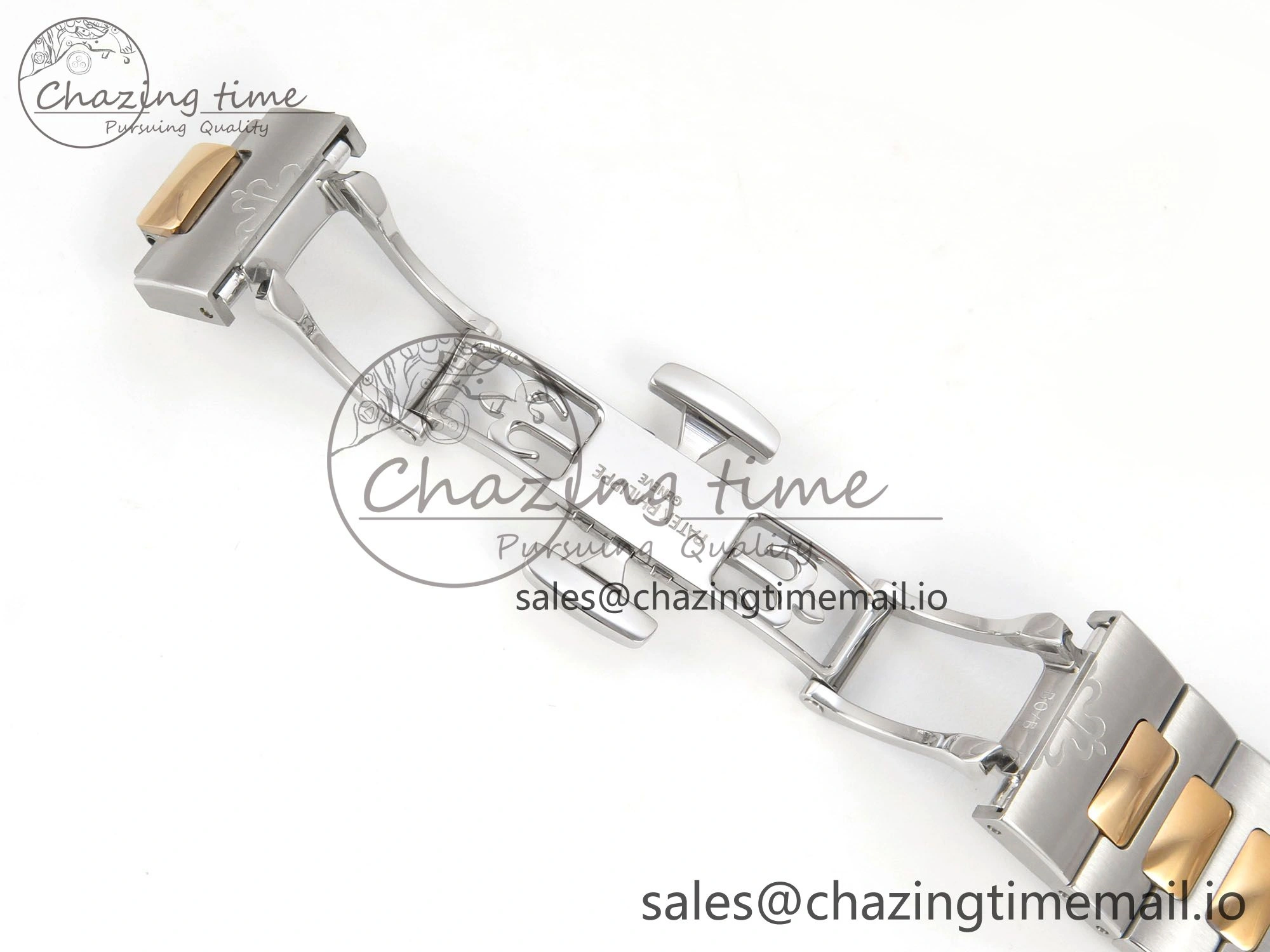 Stretchable Cubitus 5821 SS PPF Best Edition Blue Dial on SS YG Bracelet A 8628