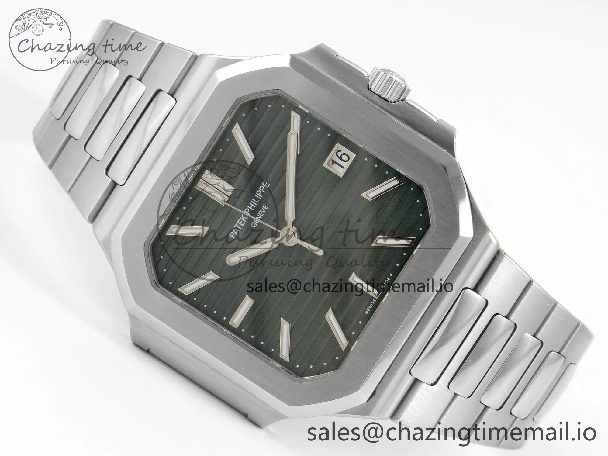 WrinkleFree Cubitus 5821 SS PPF Best Edition Green Dial on SS Bracelet A 8633