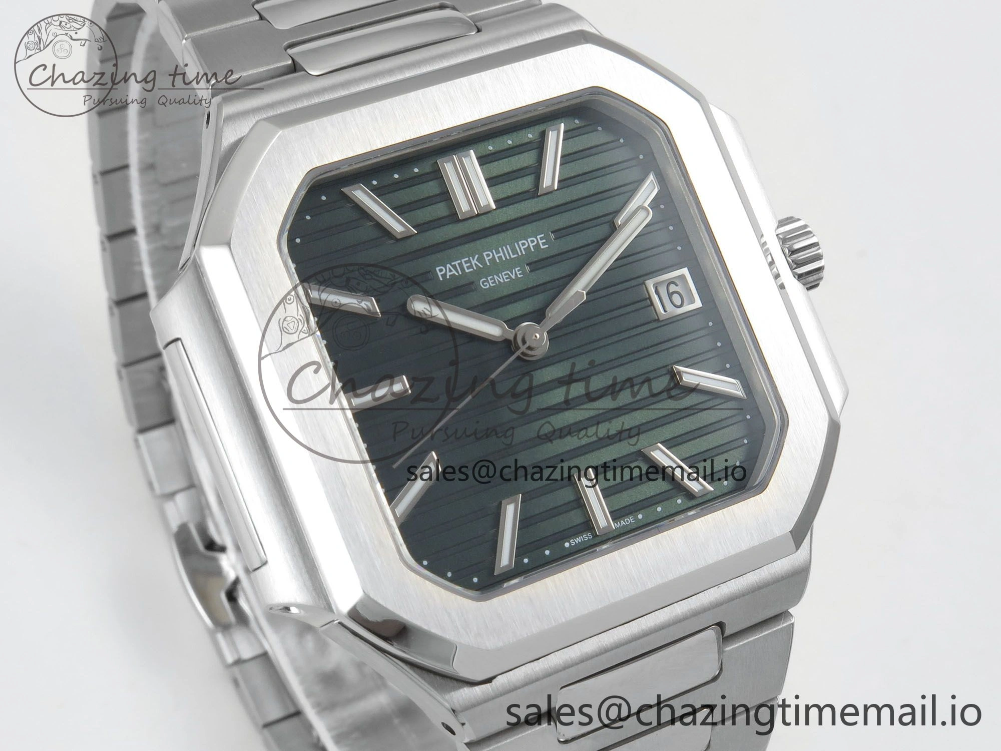 WrinkleFree Cubitus 5821 SS PPF Best Edition Green Dial on SS Bracelet A 8633