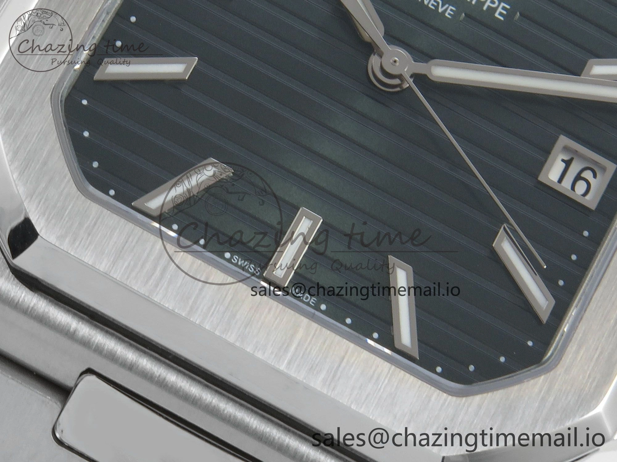 WrinkleFree Cubitus 5821 SS PPF Best Edition Green Dial on SS Bracelet A 8633