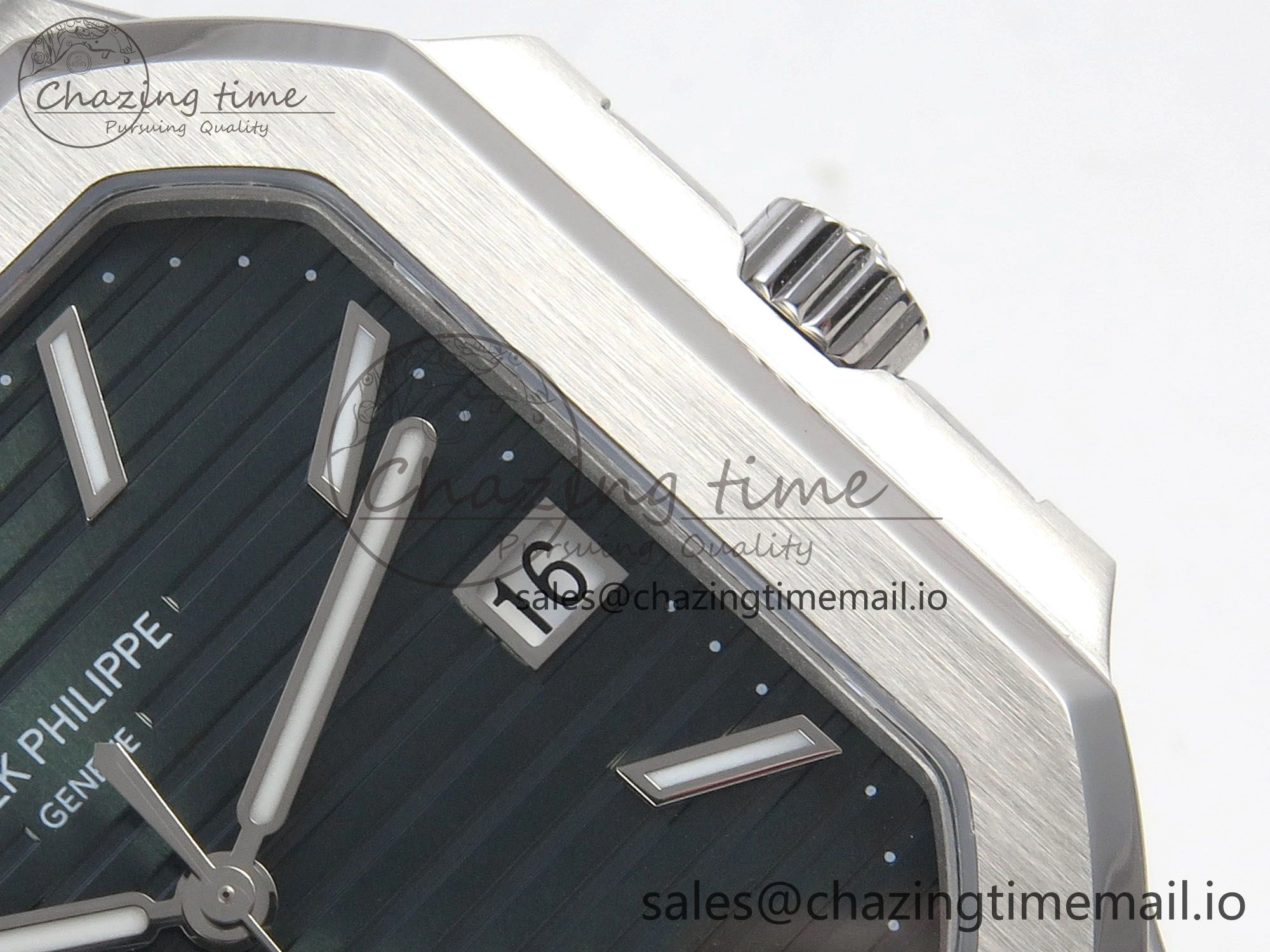 WrinkleFree Cubitus 5821 SS PPF Best Edition Green Dial on SS Bracelet A 8633