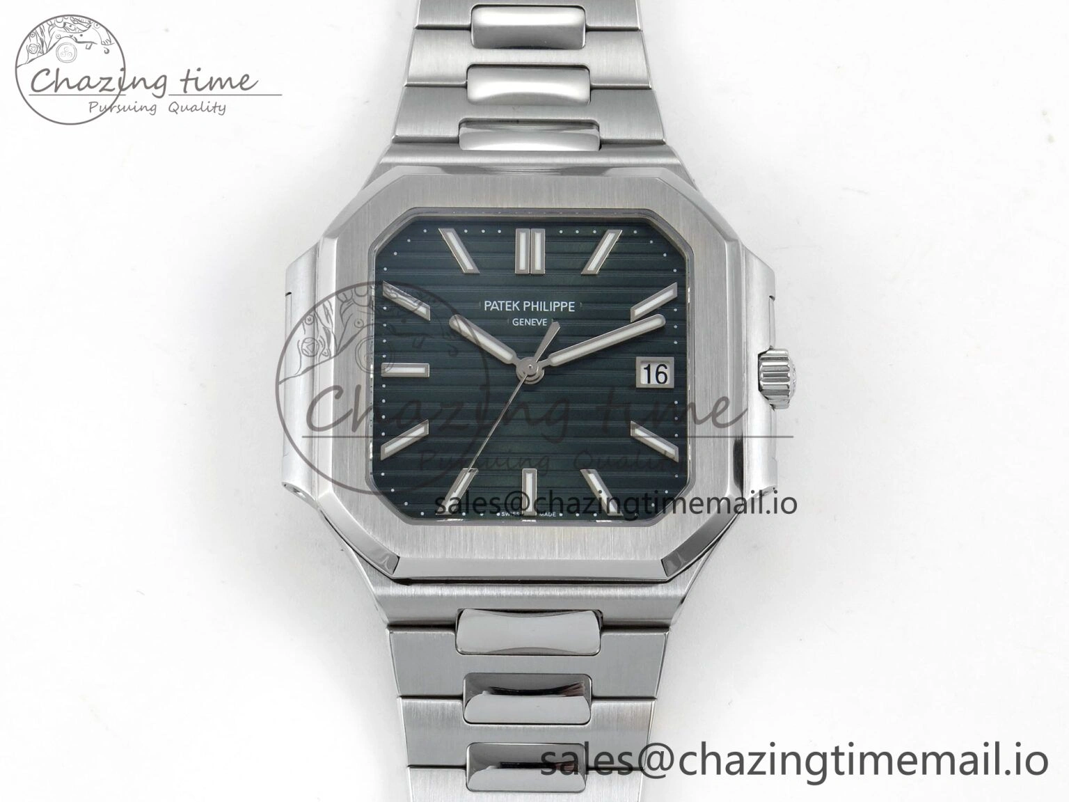WrinkleFree Cubitus 5821 SS PPF Best Edition Green Dial on SS Bracelet A 8633