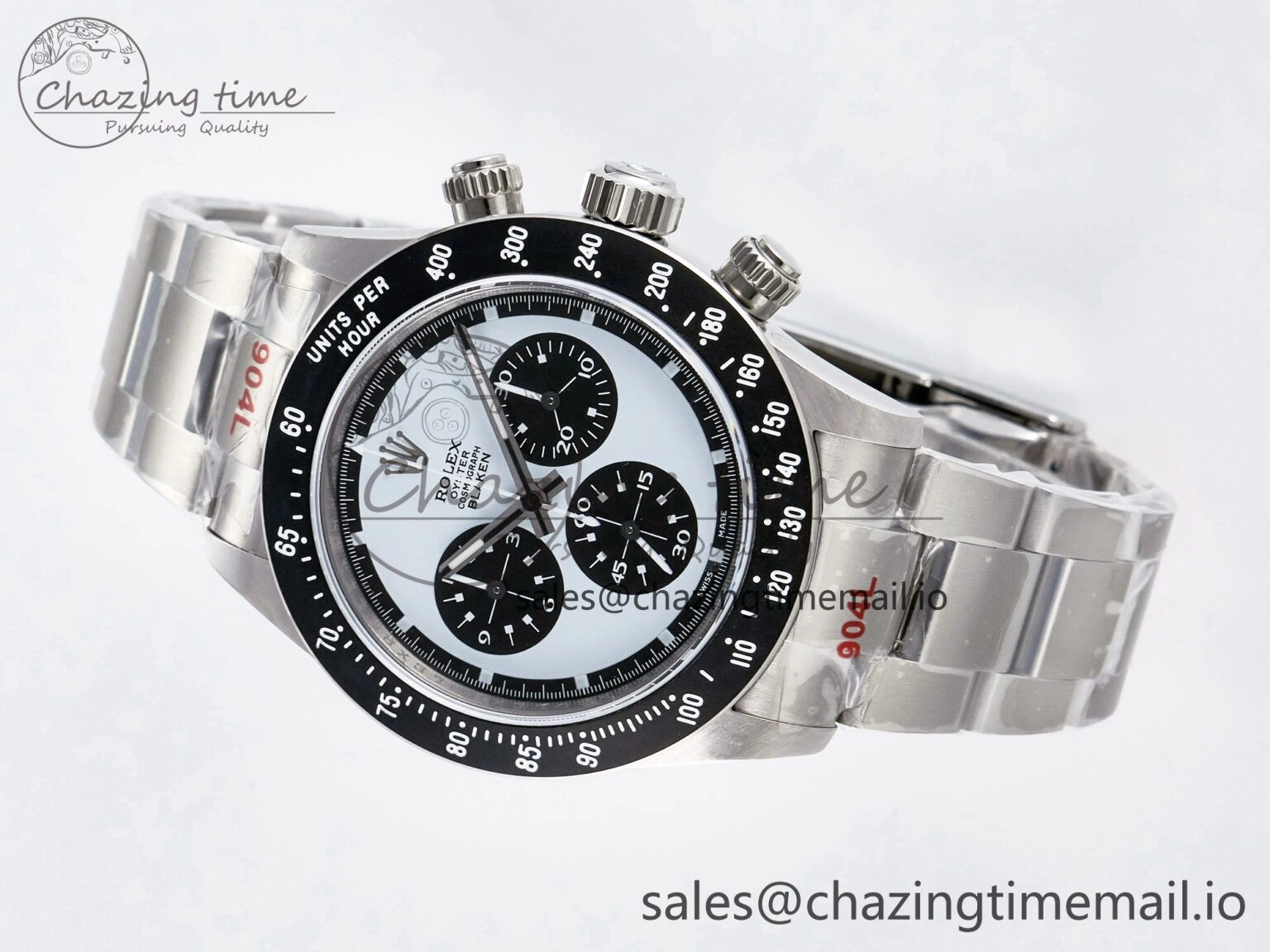 EyeCatching Custom Blaken Daytona Paul Newman 1:1 Best Edition Blue Dial on SS 904L Bracelet DD4130 Custom Modded 81