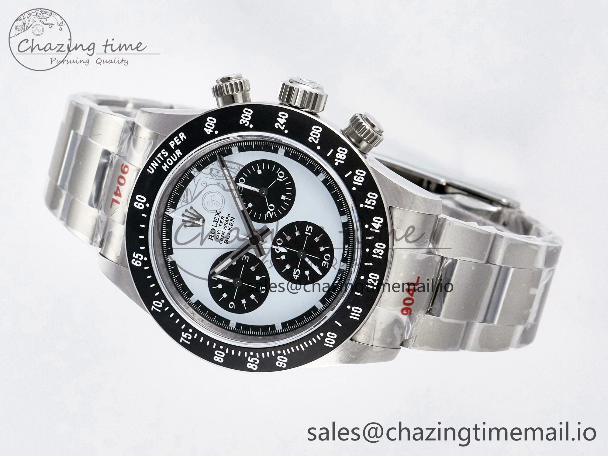 EyeCatching Custom Blaken Daytona Paul Newman 1:1 Best Edition Blue Dial on SS 904L Bracelet DD4130 Custom Modded 81