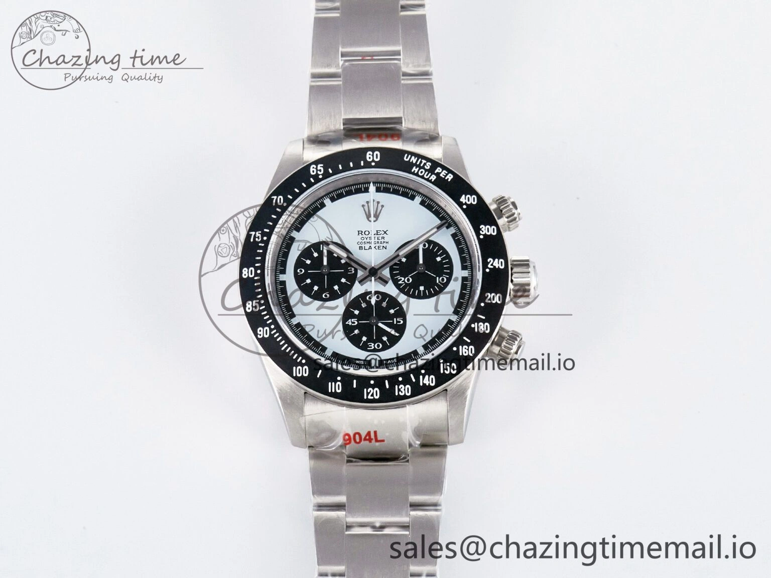HighQuality Custom Blaken Daytona Paul Newman 1:1 Best Edition Blue Dial on SS 904L Bracelet DD4130 Custom Modded 10807