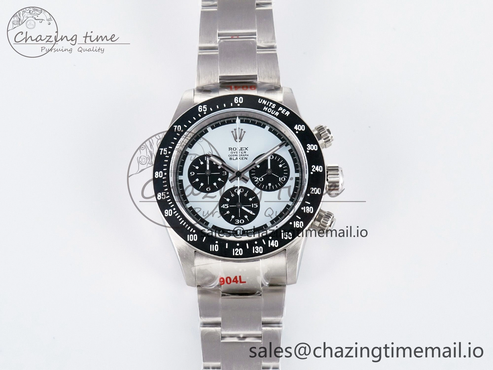 EyeCatching Custom Blaken Daytona Paul Newman 1:1 Best Edition Blue Dial on SS 904L Bracelet DD4130 Custom Modded 81