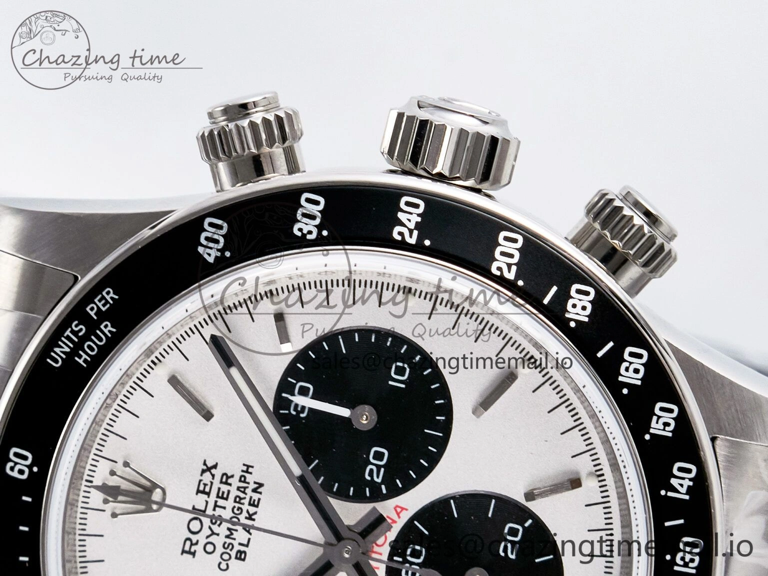 UrbanStyle Custom Blaken Daytona Paul Newman 1:1 Best Edition White Dial on SS 904L Bracelet DD4130 Custom Modded 104