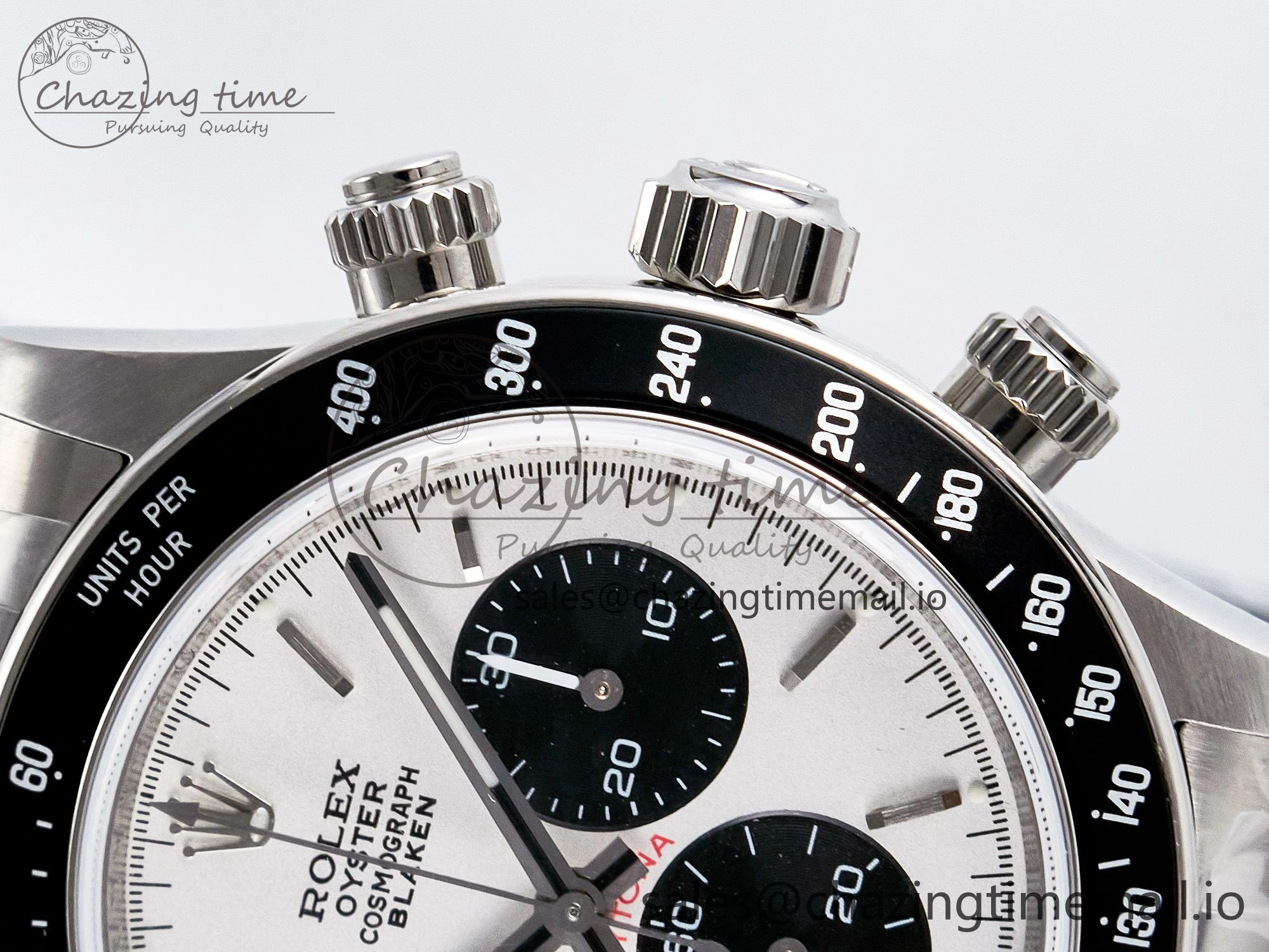 UrbanStyle Custom Blaken Daytona Paul Newman 1:1 Best Edition White Dial on SS 904L Bracelet DD4130 Custom Modded 104