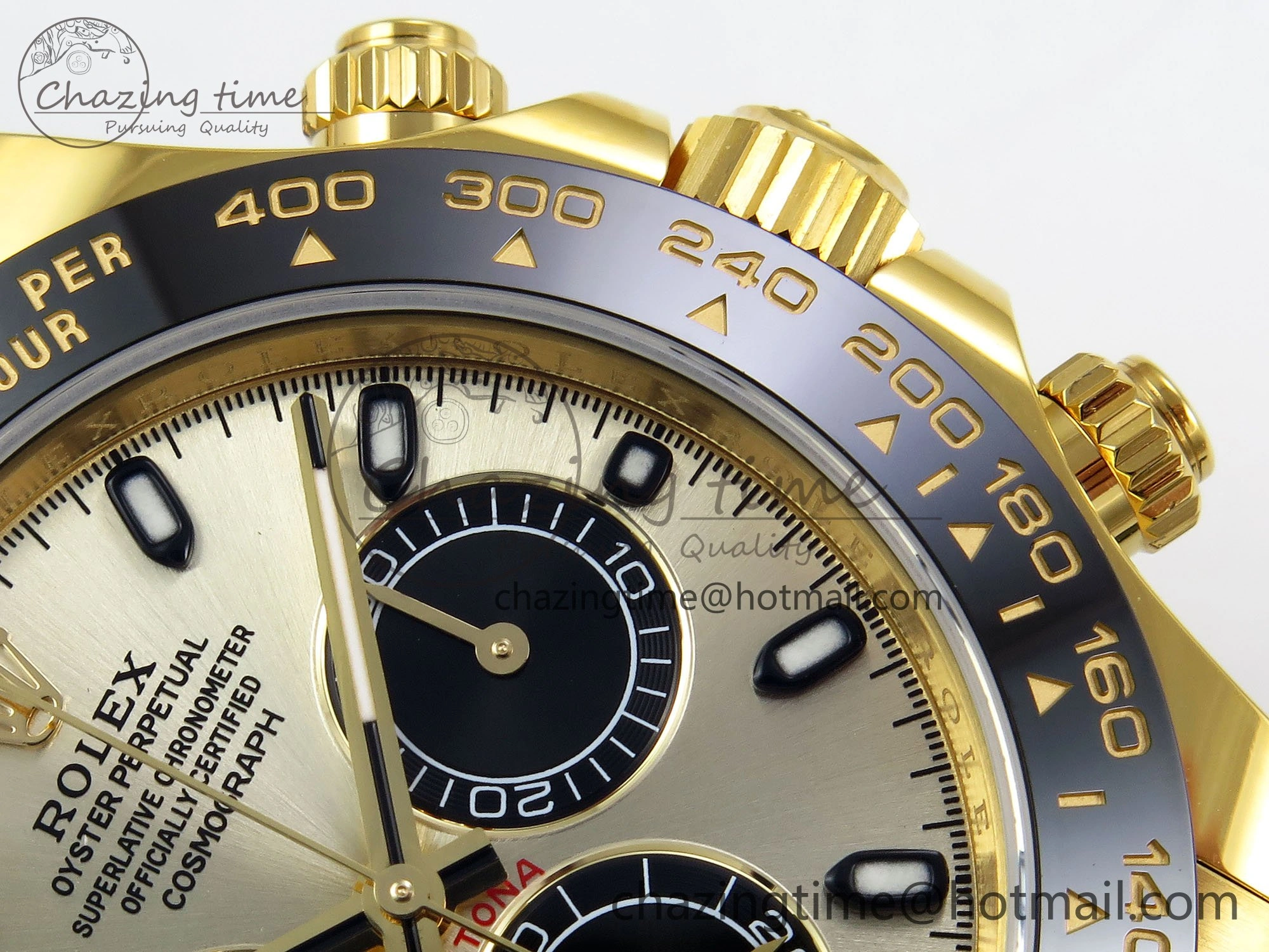 Custom Daytona 116518 APS   RBF 1:1 Best Edition 904L SS Case YG Dial on Oysterflex Strap SH4130 (Gain Weight) HighQuality 10854