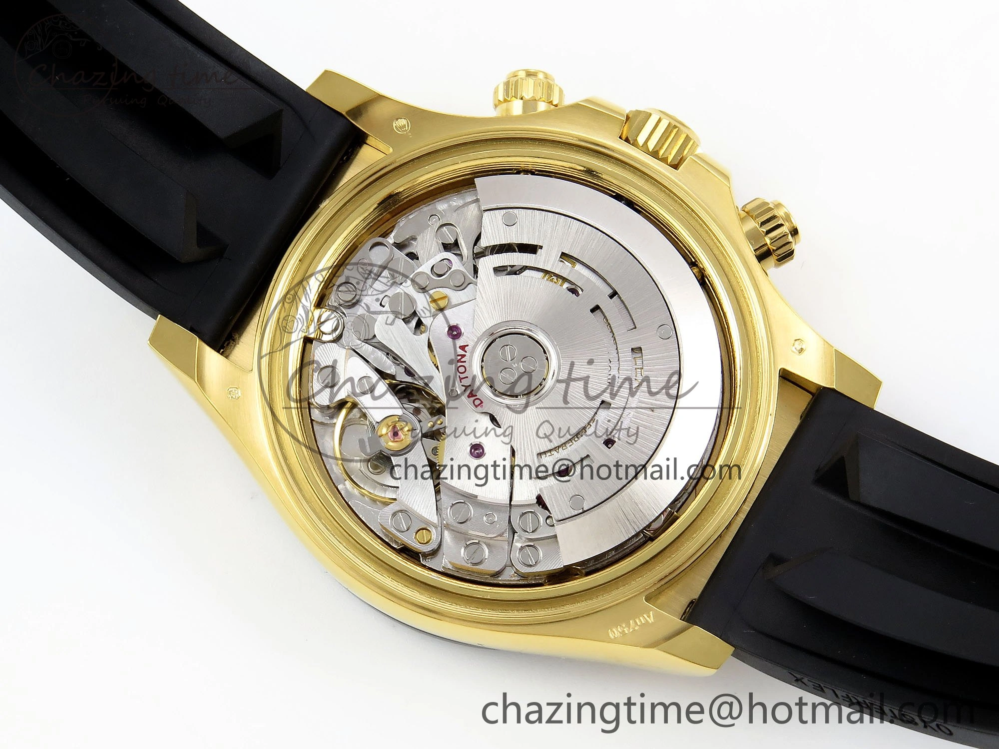 Custom Daytona 116518 APS   RBF 1:1 Best Edition 904L SS Case YG Dial on Oysterflex Strap SH4130 (Gain Weight) HighQuality 10854