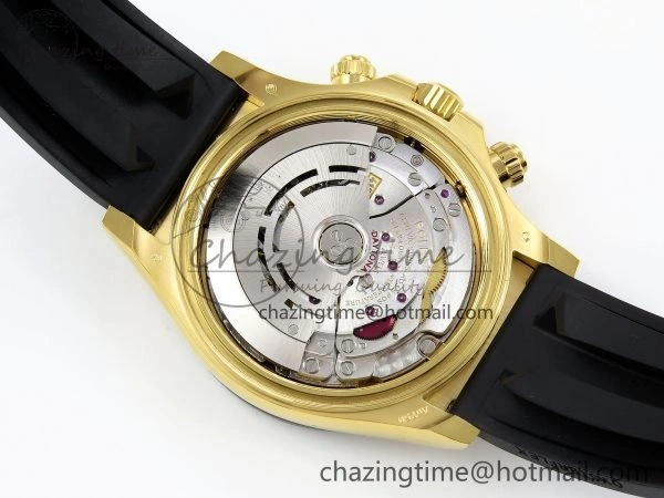 Custom Daytona 116518 APS   RBF 1:1 Best Edition 904L SS Case YG Dial on Oysterflex Strap SH4130 (Gain Weight) HighQuality 10854