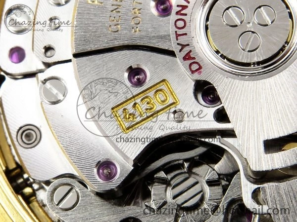 Custom Daytona 116518 APS   RBF 1:1 Best Edition 904L SS Case YG Dial on Oysterflex Strap SH4130 (Gain Weight) HighQuality 10854