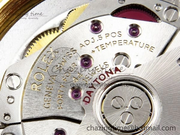 Custom Daytona 116518 APS   RBF 1:1 Best Edition 904L SS Case YG Dial on Oysterflex Strap SH4130 (Gain Weight) HighQuality 10854