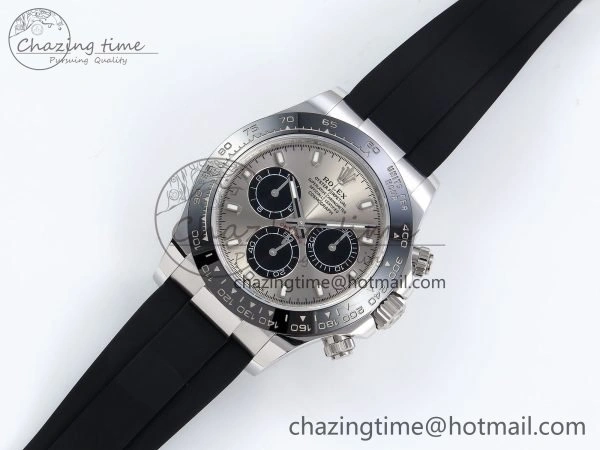 Comfortable Custom Daytona 116519 APS RBF 1:1 Best Edition 904L SS Case Grey Dial on Oysterflex Strap SH4130 (Gain Weight) 10853