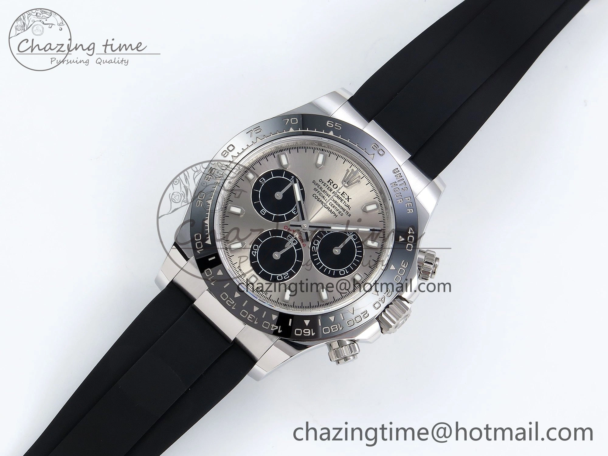 Comfortable Custom Daytona 116519 APS RBF 1:1 Best Edition 904L SS Case Grey Dial on Oysterflex Strap SH4130 (Gain Weight) 10853