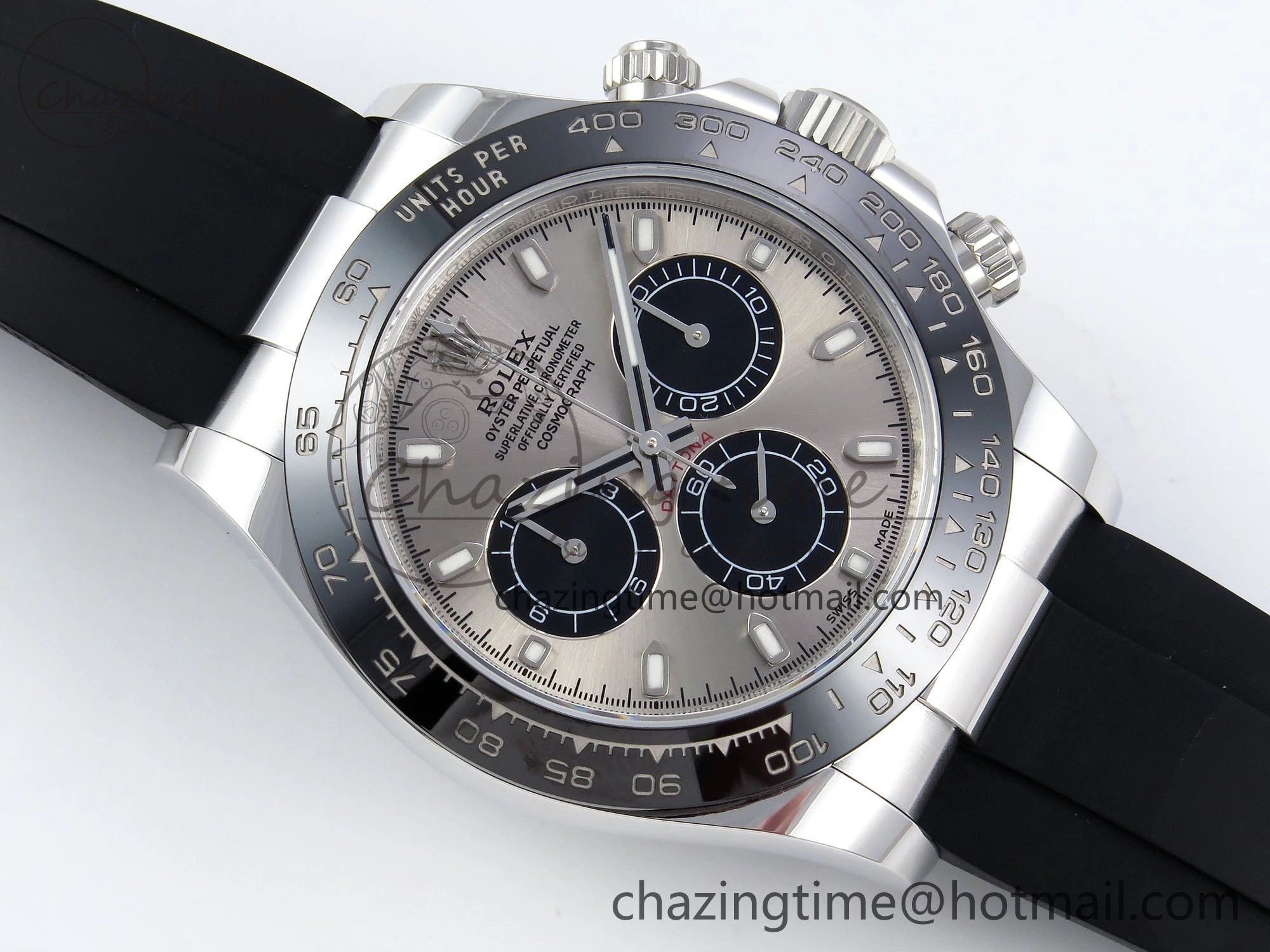 Comfortable Custom Daytona 116519 APS RBF 1:1 Best Edition 904L SS Case Grey Dial on Oysterflex Strap SH4130 (Gain Weight) 10853