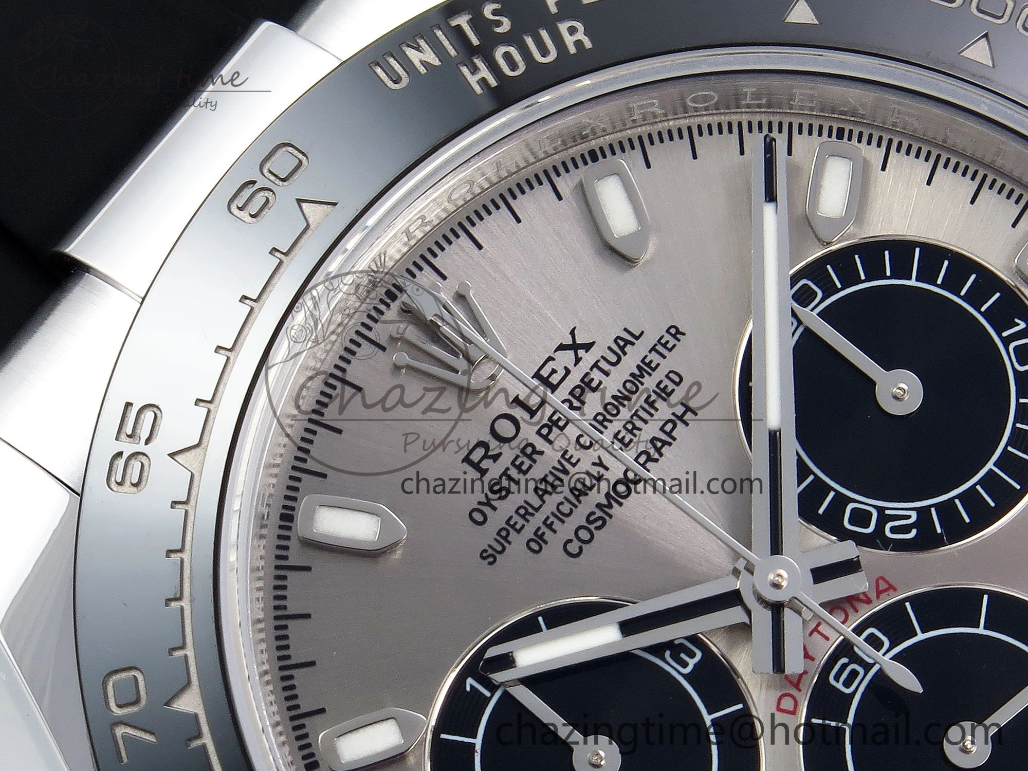 Comfortable Custom Daytona 116519 APS RBF 1:1 Best Edition 904L SS Case Grey Dial on Oysterflex Strap SH4130 (Gain Weight) 10853