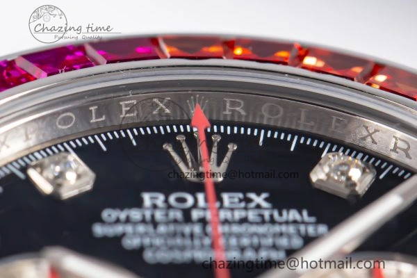 ModernLook Custom Daytona 116520 RBOW Rainbow Clean Best Edition Black Dial on SS Bracelet SA 10859