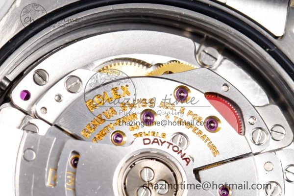 ModernLook Custom Daytona 116520 RBOW Rainbow Clean Best Edition Black Dial on SS Bracelet SA 10859