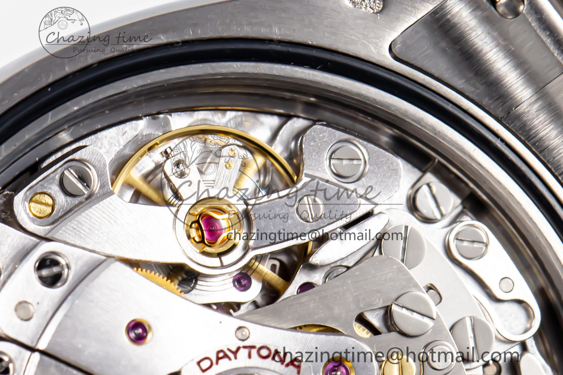 ModernLook Custom Daytona 116520 RBOW Rainbow Clean Best Edition Black Dial on SS Bracelet SA 10859