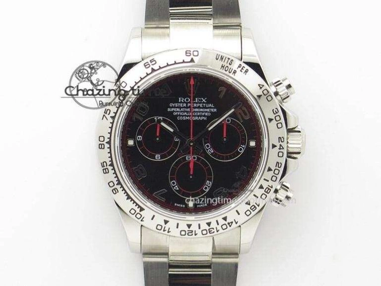 FreshLook Custom Daytona 116595 RBOW Rainbow Clean Best Edition Black RG Dial on RG Bracelet SA 10861