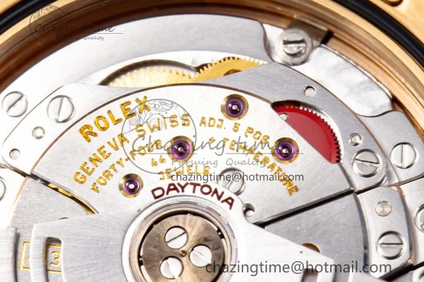 FreshLook Custom Daytona 116595 RBOW Rainbow Clean Best Edition Black RG Dial on RG Bracelet SA 10861
