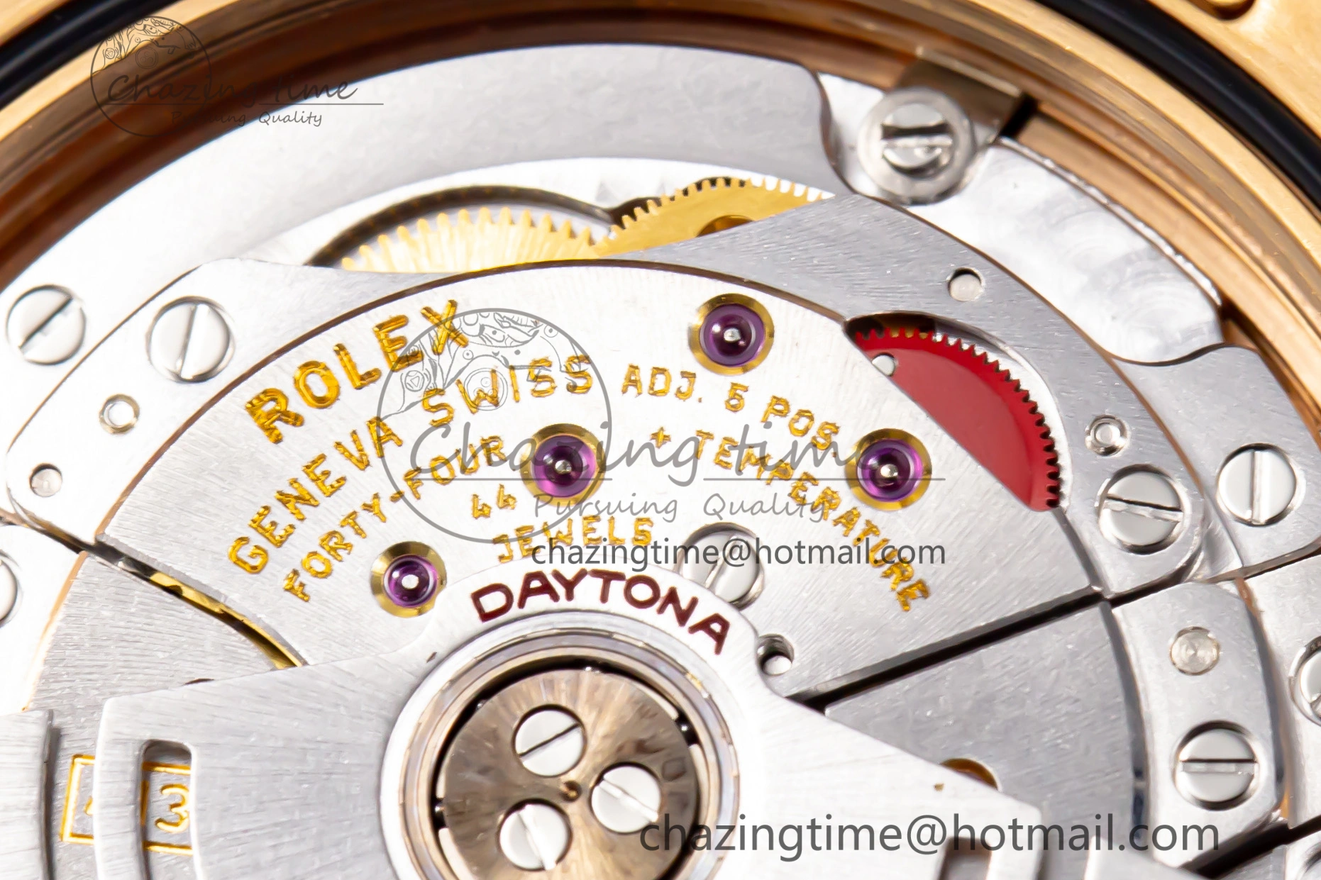 FreshLook Custom Daytona 116595 RBOW Rainbow Clean Best Edition Black RG Dial on RG Bracelet SA 10861