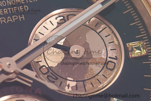 FreshLook Custom Daytona 116595 RBOW Rainbow Clean Best Edition Black RG Dial on RG Bracelet SA 10861
