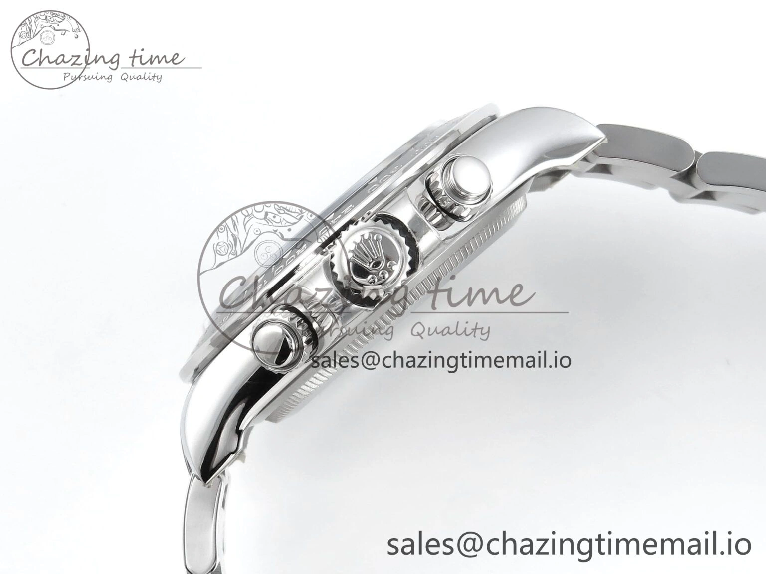 TimelessDesign Custom Daytona 126500 1:1 Best Edition White Dial on SS 904L Bracelet Custom Modded PPM 10841