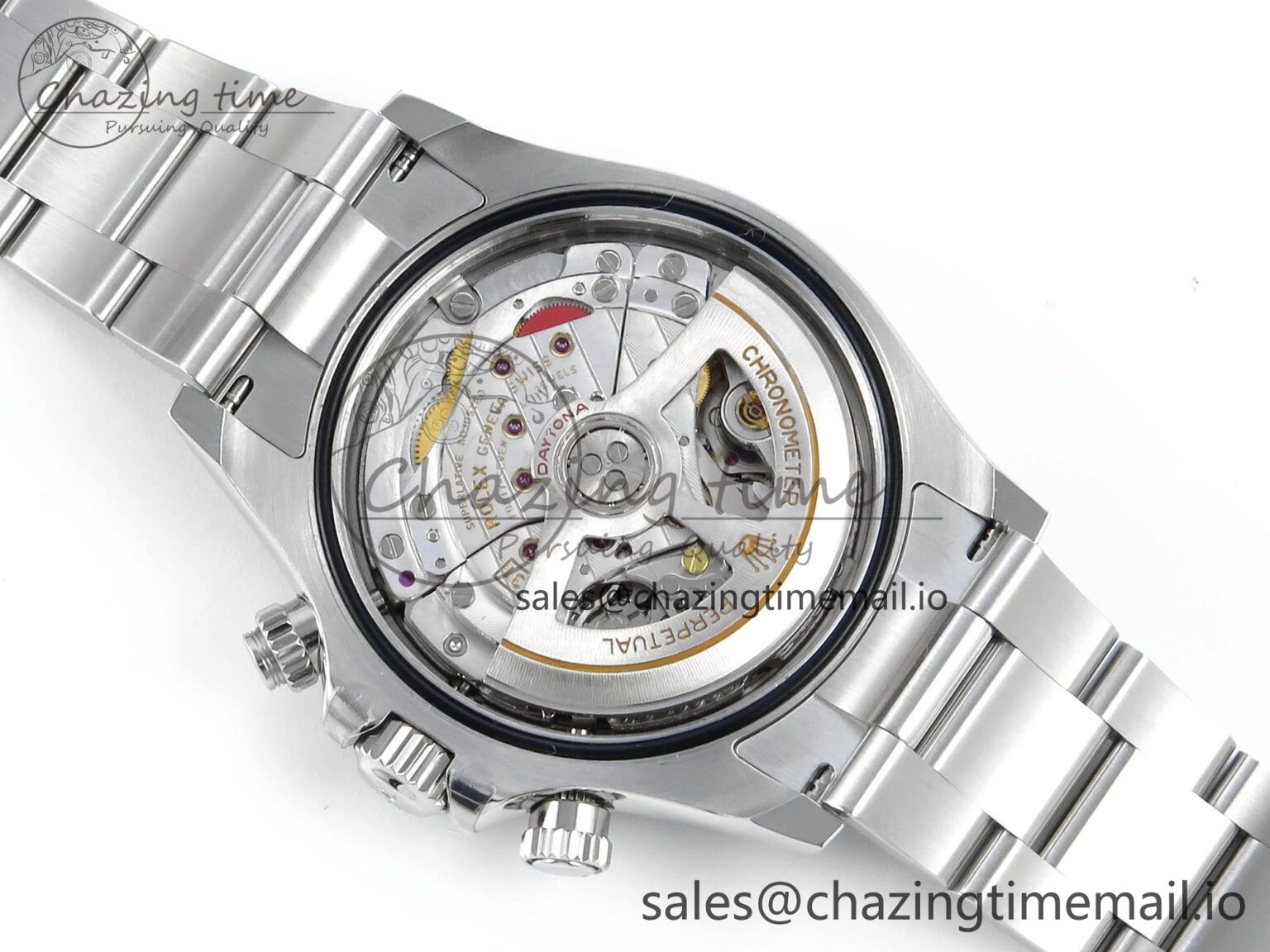 TimelessDesign Custom Daytona 126500 1:1 Best Edition White Dial on SS 904L Bracelet Custom Modded PPM 10841