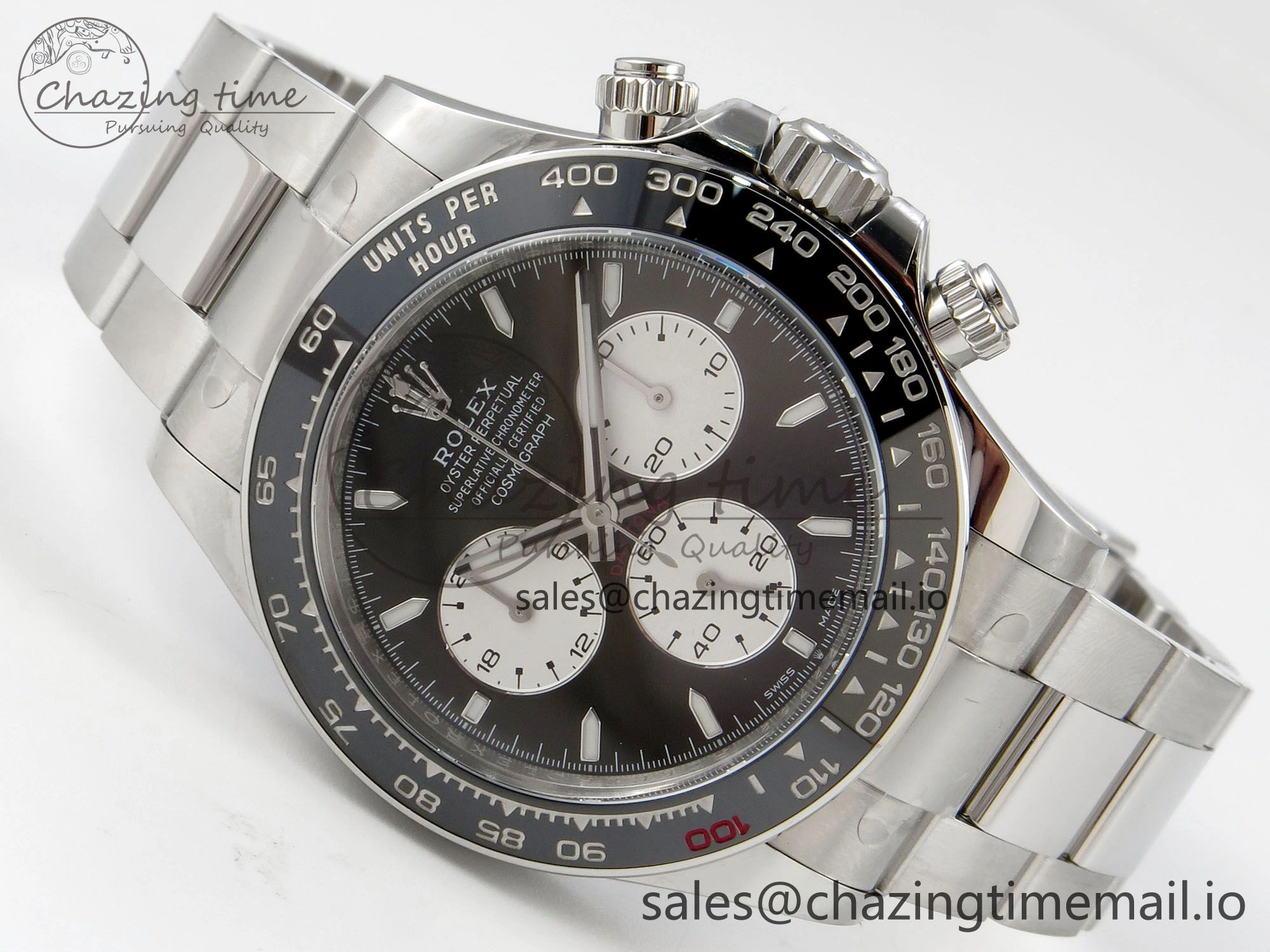 Supportive Custom Daytona 126529 Le Mans  CLEAN 1:1 Best Edition White Dial on SS 904L Bracelet Custom Modded PPM 10826