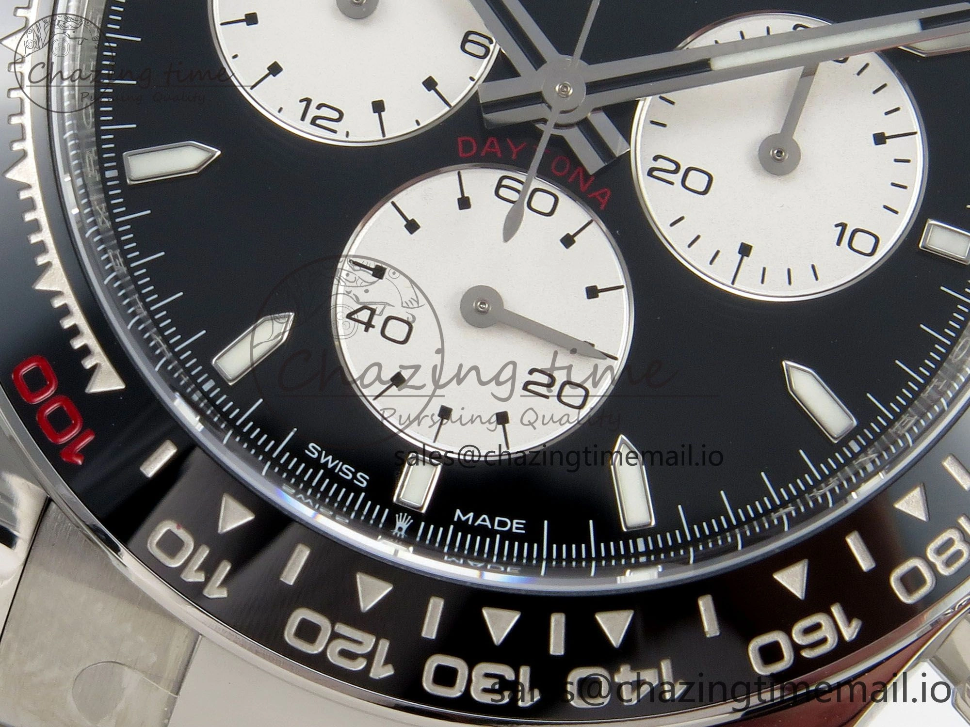 Supportive Custom Daytona 126529 Le Mans  CLEAN 1:1 Best Edition White Dial on SS 904L Bracelet Custom Modded PPM 10826