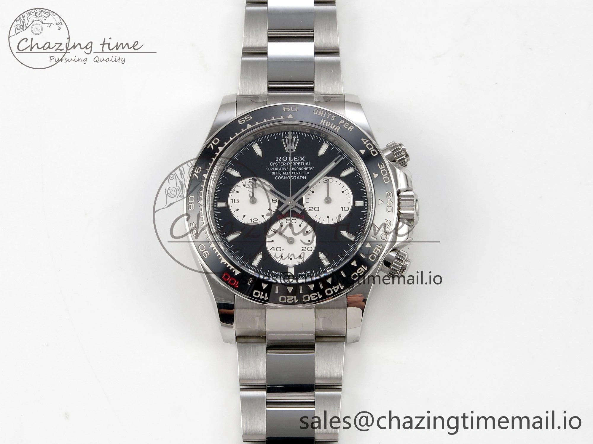 Supportive Custom Daytona 126529 Le Mans  CLEAN 1:1 Best Edition White Dial on SS 904L Bracelet Custom Modded PPM 10826