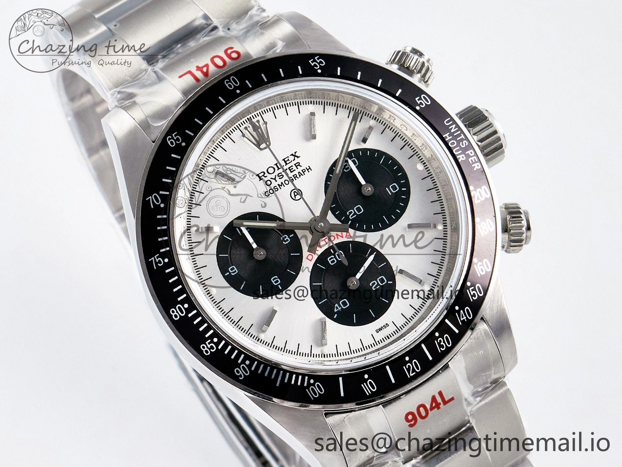 Custom Daytona Paul Newman 1:1 Best Edition White Dial on SS 904L Bracelet DD4130 Custom Modded Attractive 102